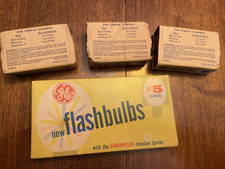 GE 5 Flashbulbs Lot Of 24 NOS Camera vintage with boxes Vintage