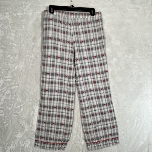 Cynthia Rowley Women's Valentine Sleepwear Pants Size Sm With Hearts Plaid - Picture 10 of 10