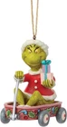Enesco Dr. Seuss Grinch by Jim Shore Riding in Wagon with Gifts Hanging Ornament