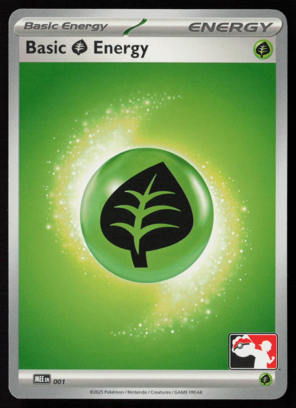 Pokemon TCG Basic Grass Energy - MEE001 Prize Pack Series 9 Non-Holo - NM