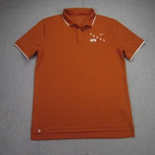 Texas Longhorns '83 Polo Shirt Mens Medium Burnt Orange Nike Dri Fit NCAA