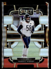 2023 Panini Select #17 Darnell Wright Black and Red Prizms Die Cuts