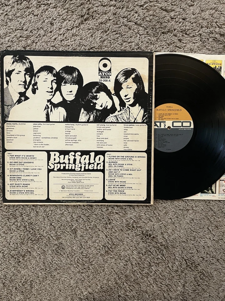 Mono Buffalo Springfield For What It’s Worth LP 1967 ATCO Records - Image 2 of 4