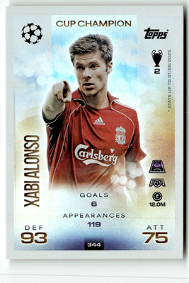 Topps Match Attax CL 2025-26 N. 344 Xabi Alonso Campione Della Coppa | eBay