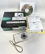 Fujifilm A170 Digital Camera 10.2MP FinePix A Series Silver Box Paperwork CD