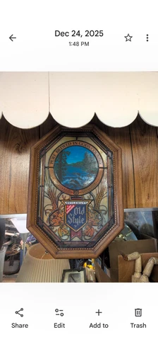 Vintage 1982 Hielemann's Old Style Beer Waterfall Motion Lighted Sign