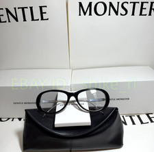 GentleMonster Maison Margiela x MM215 01 Sunglasses Black Frame Clear Lenses