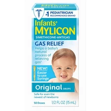 Infants' Mylicon Gas Relief Drops, Original Formula, 1/2 fl oz (15 mL), 50 Doses
