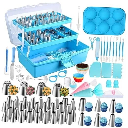 Cake Decorating Tools Supplies Kit, 236 Pieces Baking Accessories with
Opens in a new window or tab