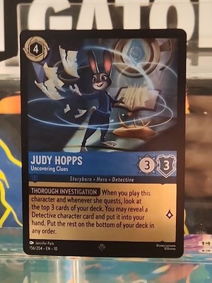 Judy Hopps - Uncovering Clues 156/204 Whispers in the Well Cold Foil