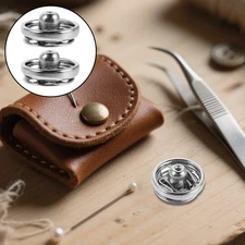 120 Pcs Sew on Snap Buttons Sewing Snaps Clothes Dress Fasteners