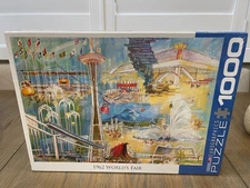 NISB Seattle World's Fair 1962 Eurographics 1,000 Piece Puzzle