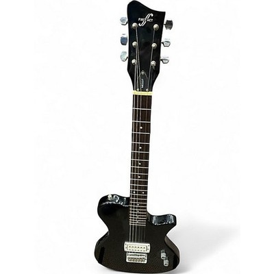 First Act Electric Guitar Black w/ Gig Bag & Cable Tested Works Great Used
