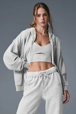 AIo Yoga Sports Set Accolade Full Zip Hoodie+Straight Leg Sweatpant Women's Suit