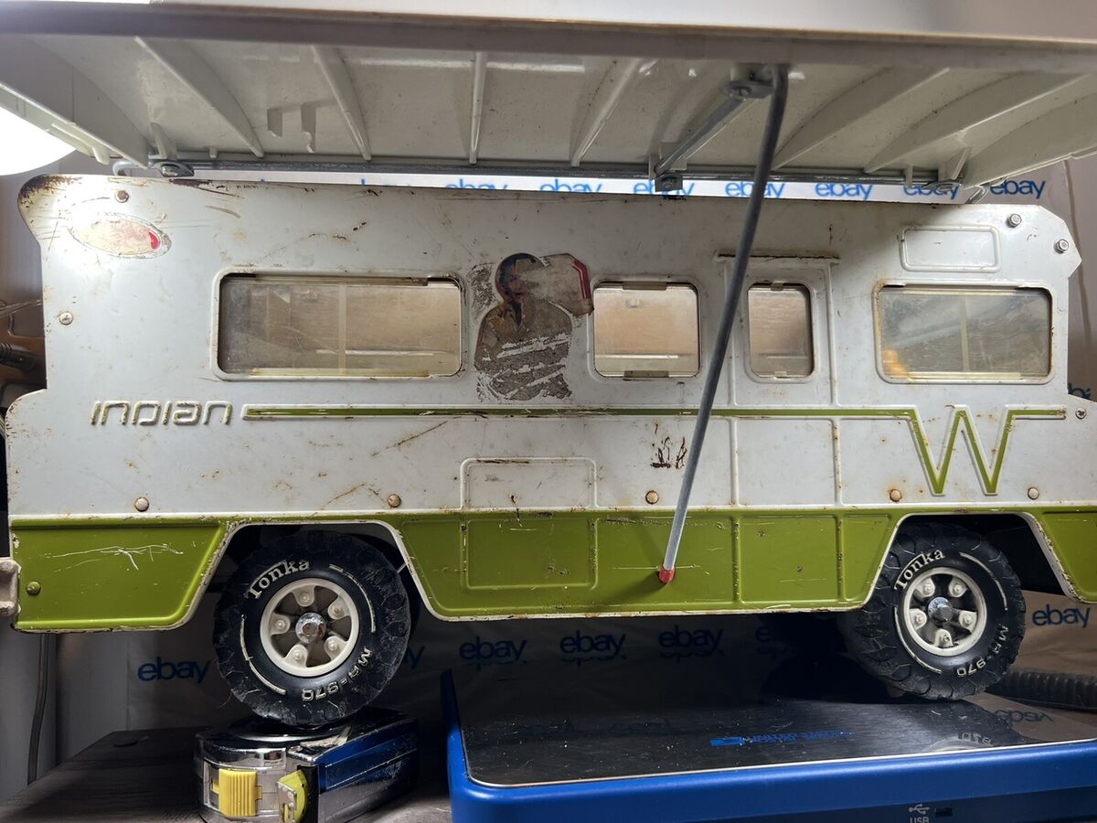 1970's Tonka Winnebago Indian VR Camper Pressed Steel Toy | eBay 1970's Tonka Winnebago Indian VR Camper Pressed Steel Toy | eBay