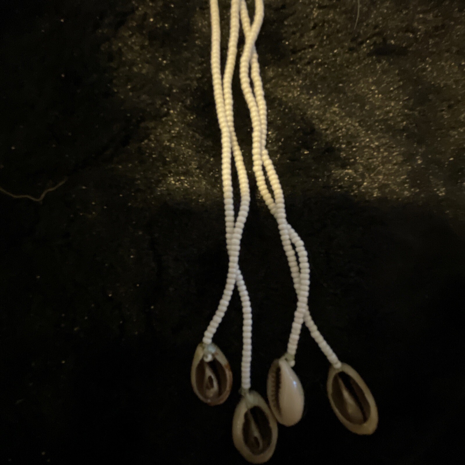 Hand Beaded and Shell Dangle Multi Colored Native… - image 5