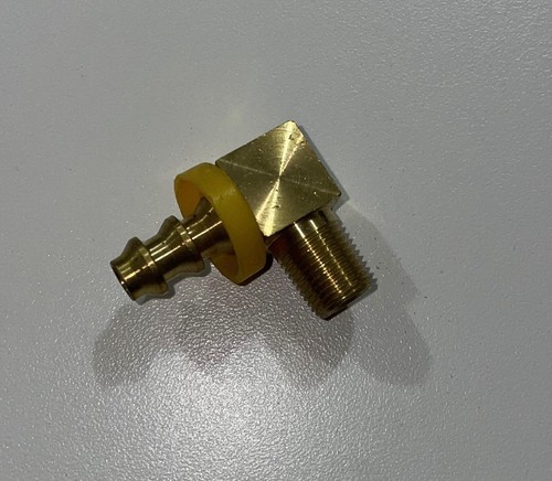 B-HB3109-04-02  1/4" HOSE BARB ELBOW X 1/8" MALE NPT Brass Pipe Fitting