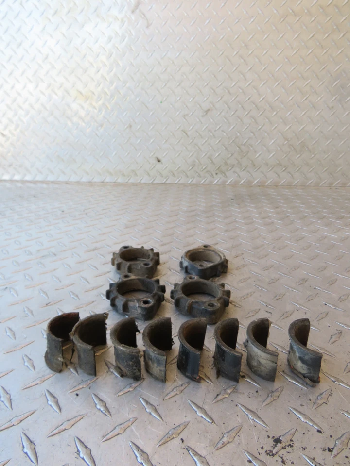 1983 83 KAWASAKI KZ550A KZ 550A 550 EXHAUST MUFFLER HEADER MOUNT COLLARS CLAMPS - Image 4 of 4