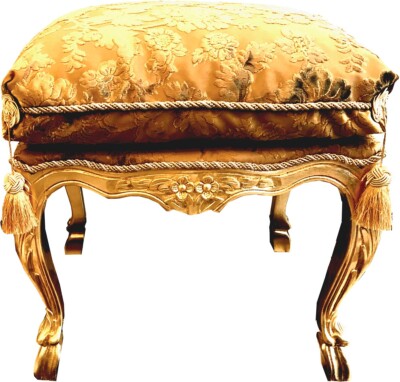 Pompöös by Casa Padrino Luxus Barock Sitzhocker Gold by Harald Glööckler