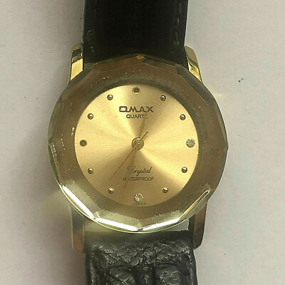 OMAX Crystal - Quartz - Damen Armbanduhr  - Batterie neu - Werk läuft  