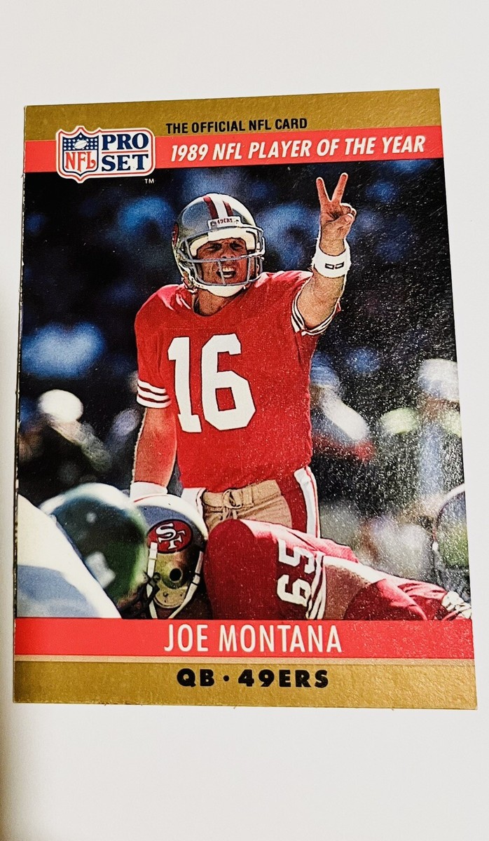 Joe Montana 1990 Pro Set Printing Error Card #2 | eBay
