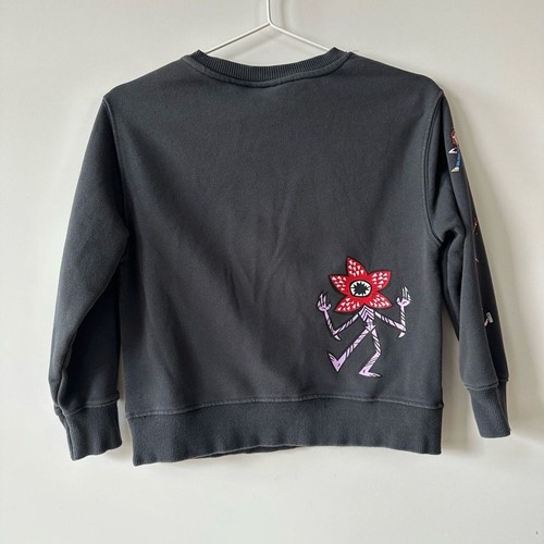 Kids Zara Stranger Things Black Sweatshirt size 8 - Picture 6 of 7