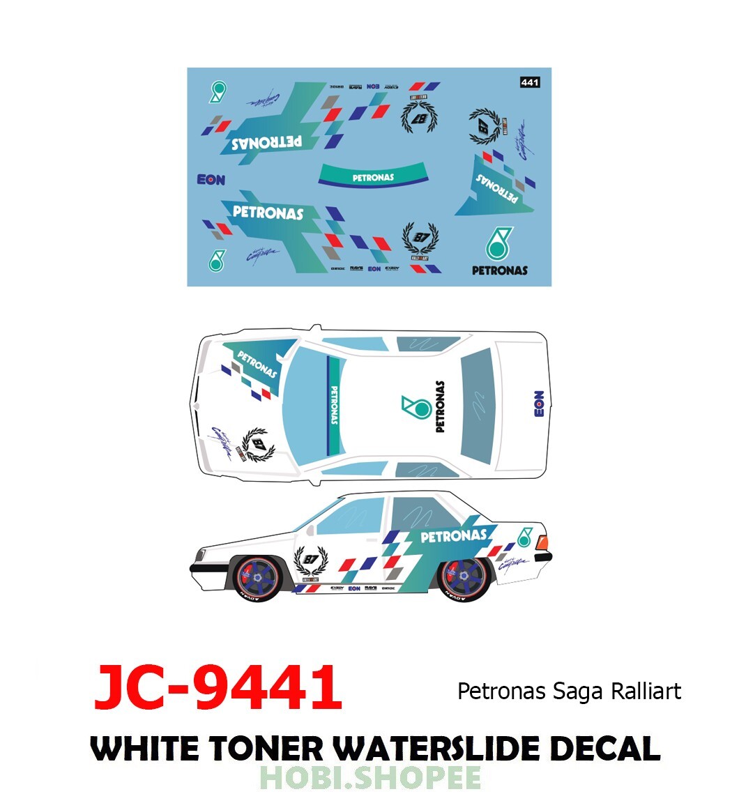 1/64 Scale Ken Block Custom White Toner Waterslide Decal For Hot Wheels Or Model Cars - MMR Brand