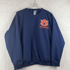 Auburn Tigers Knights Appare Pullover Shirt Mens Large Blue/Orange NCAA Logo