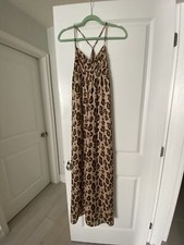 armani exchange leopard maxi dress