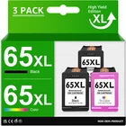 Ink Cartridges for HP 65XL fits Deskjet 2600 2622 2652 2655 3722 ENVY 5052 5055