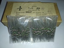  2000 pcs D9J  9  USSR Germanium Detector Diode 100V 15ma. NOS.
