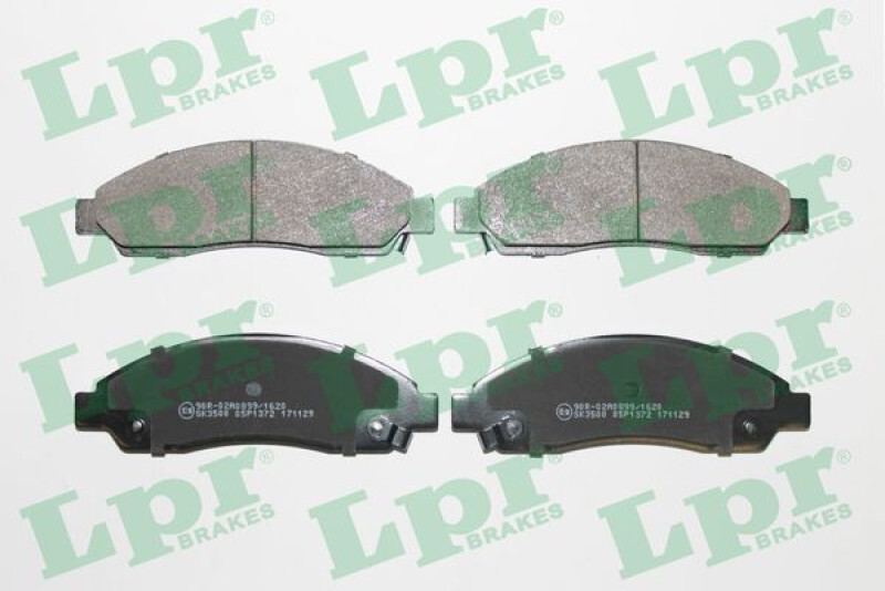 4 Plaquettes de frein avant Isuzu D-Max I garniture semi-métallique