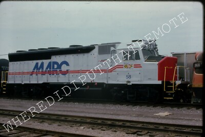 Eisenbahn Dia Maryland Rail Commuter MARC 58 EMD GP40WH-2 Proviso ILL 7-94 (XU)
