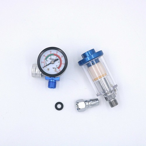 0-180PSI Air Pressure Regulator Gauge Spray Gun In-Line Water Trap Filter Meter - Picture 3 of 7