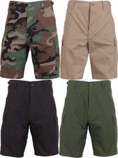 Lightweight Cargo Shorts Ripstop BDU Summer Cotton Military Camo Mens Uniform
