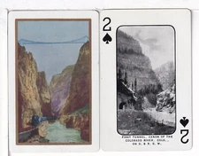 Single Railroad Playing Card "Denver, Rio Grande, West DRGW-5a" Bollhagen, Souv