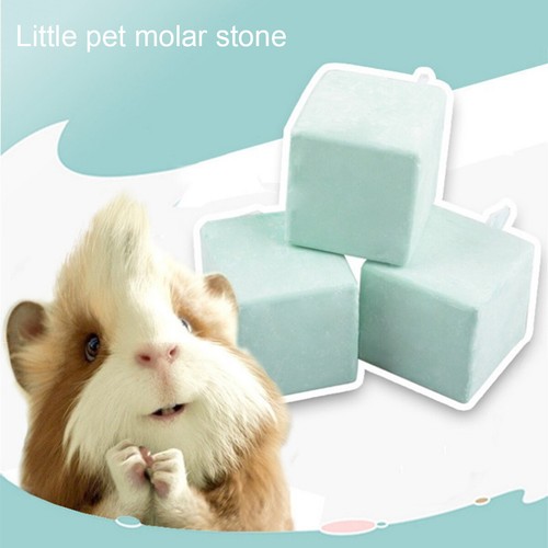 10x Hamster Calcium Mineral Chew Cube Teeth Grinding Toy Snack Rabbit ...