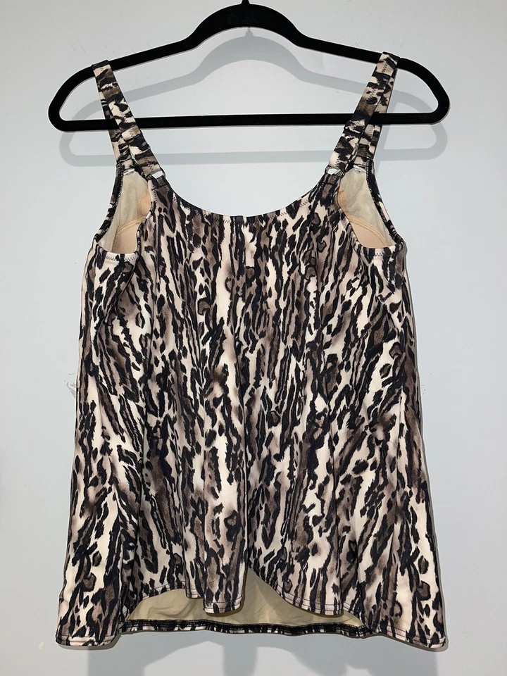 ELOMI FIERCE BLACK SOFT CUP MOULDED TANKINI Swim TOP UK 18 US 14 - Image 4 of 4