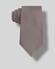  65 DKNY Men's Gray Solid Textured Silk Tie Dress Necktie Size 56x3
