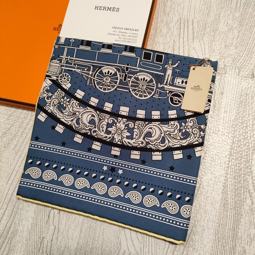 Unused w/box HERMES Carre 55 ALL ABOARD ! Silk Scarf Bandana 55cm - Picture 22 of 24