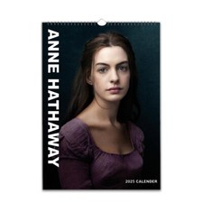 Sexy Anne Hathaway Beautiiful 2027/28  personalised Calendar Choose Start Month