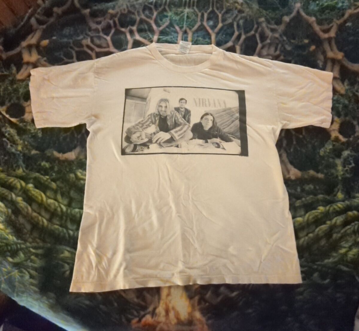 Rare 1996 Vintage USA Wild Oats Kurt Kobain Nirvana T Shirt Rare 1996 Vintage USA Wild Oats Kurt Kobain Nirvana T Shirt