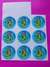 Vintage Trend Scratch Sniff Sticker Partial Toothpaste Smile Power Matte SMELLS!