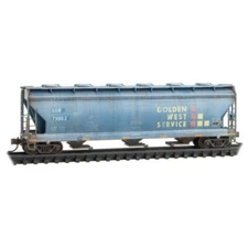SSW Golden West 3-Bay Covered Hopper #73992 Micro-Trains MTL #093 45 190 N Scale