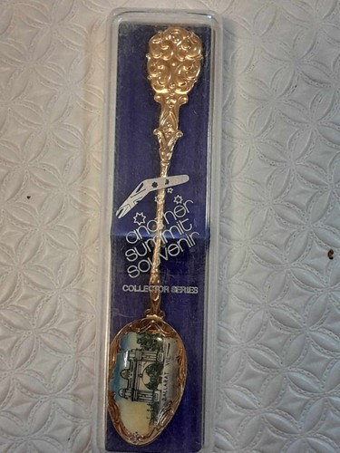 Ballarat Victoria Australia Enameled Vintage Souvenir Spoon