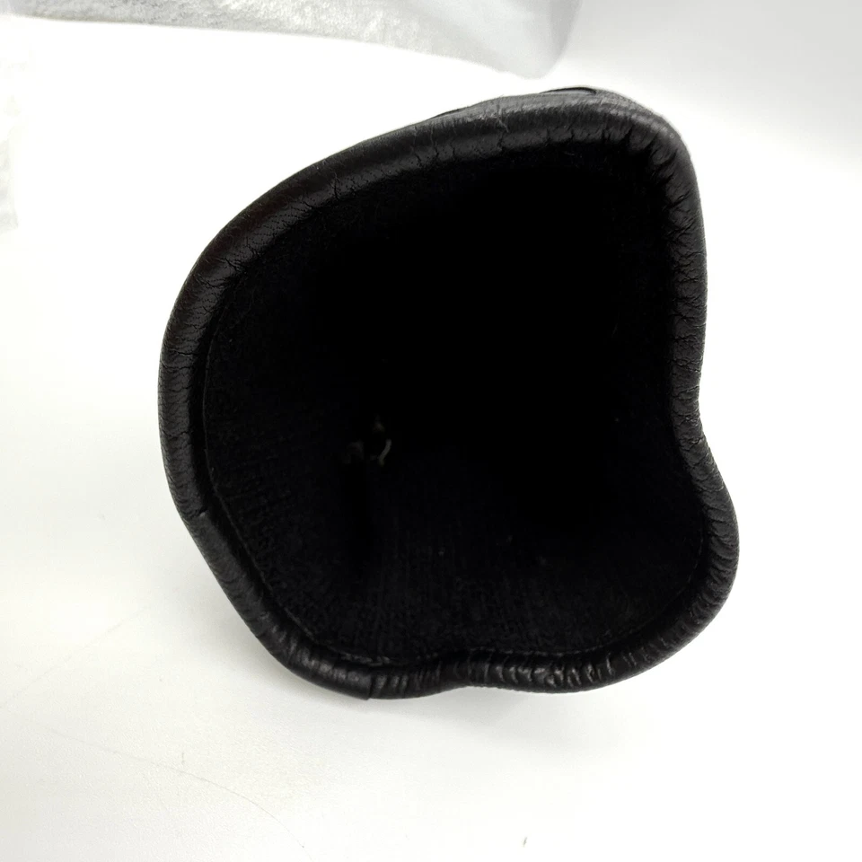 Guantes de cuero Bottega Veneta Intrecciato negros 356650 V5100 talla 85 EN STOCK 744 Foto 4 de 4