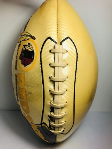 Vtg Rare Washington Redskins Franklin NFL Football Wilson 11”Yellow Red - Picture 3 of 7