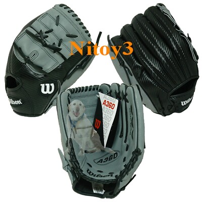 Wilson A360 All Position Leather Baseball Glove-Youth/Adult Right Throw Size: 12