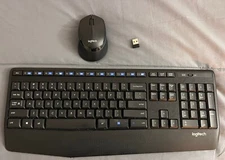Logitech Wireless combo Keyboard K-345 with Mouse And Dongle Included