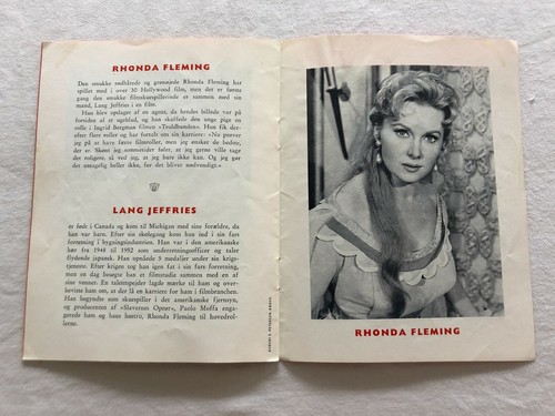 La rivolta degli schiavi Rhonda Fleming, Lang Jeffries 1960 Danish Movie Program - Bild 7 von 7